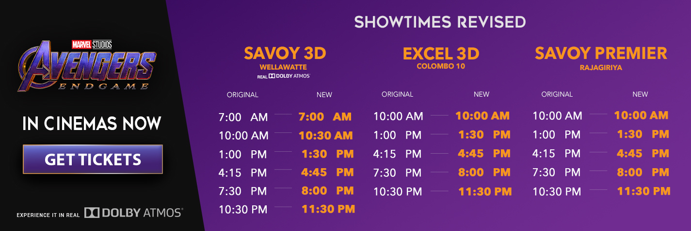 Avengers: Endgame Showtimes